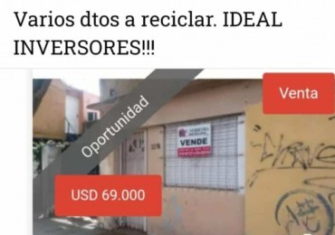 TERRENO CON DTOS A RECICLAR 